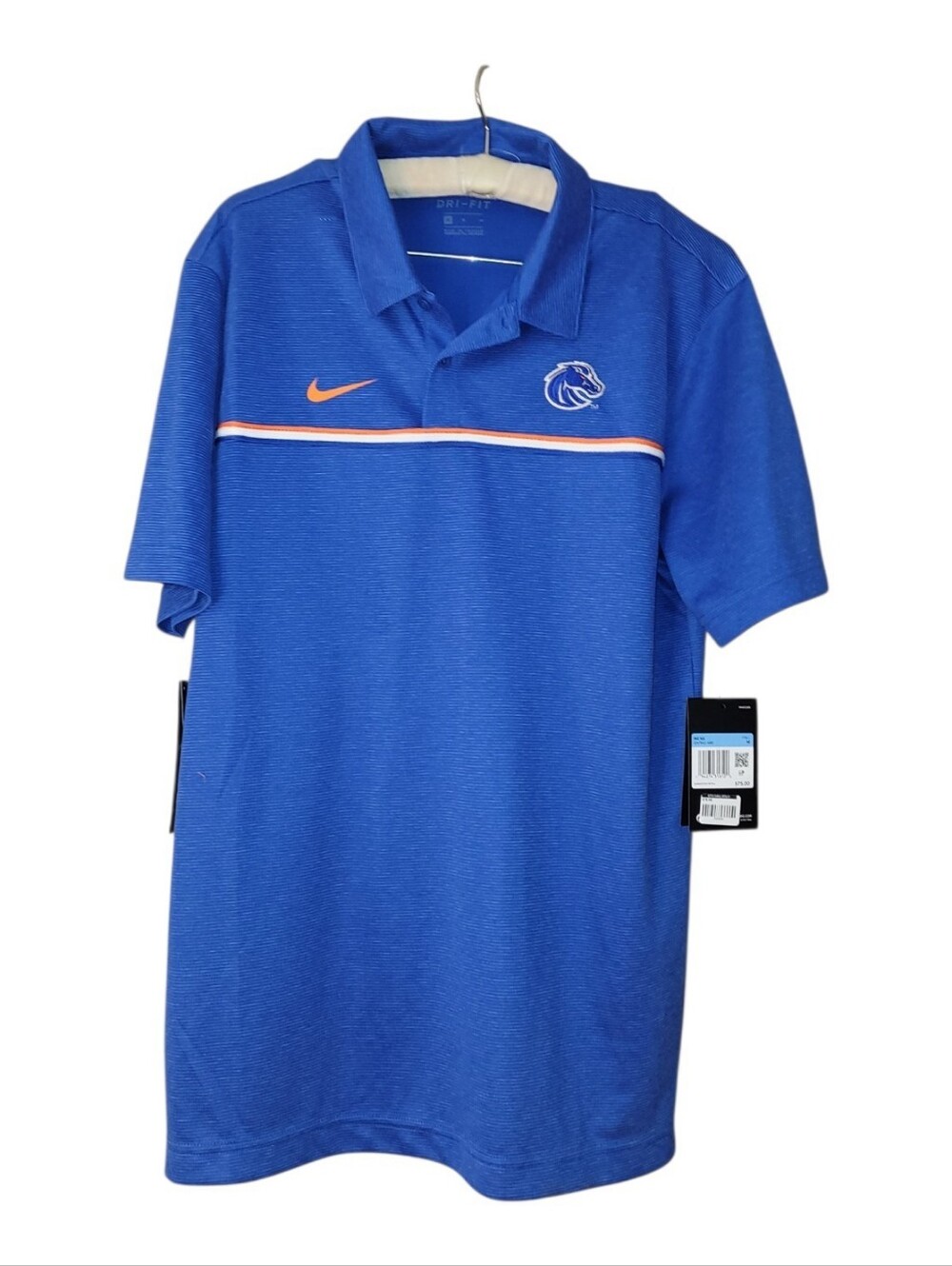NWT royal blue Boise State Broncos Nike Dri-FIT performance polo Shirt M
